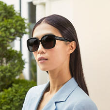 Monaco Sunglasses in Black Acetate