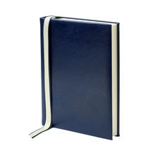 English Bridle Portrait Photo Album in Sapphire with Cream Pages