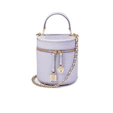Pandora Bag in Deep Shine English Lavender Small Croc