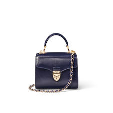 Mini Mayfair Bag in Midnight Blue Silk Lizard