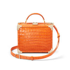The Trunk in Deep Shine Marmalade Small Croc