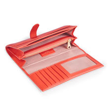 London Ladies’ Purse Wallet in Smooth Coral