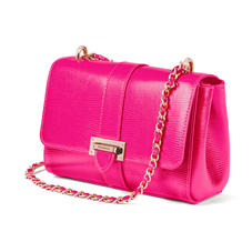 Lottie Bag with Top Handle in Penelope Pink Silk Lizard