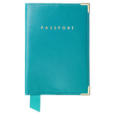 Passport Cover in Smooth Turquoise