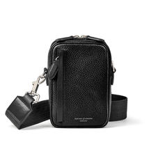 Reporter North South Bag in Black Pebble