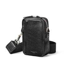 Reporter North South Bag in Black Pebble