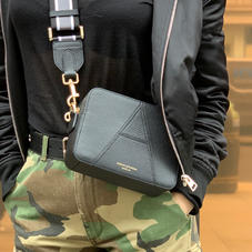 Camera ‘A’ Bag in Black Pebble