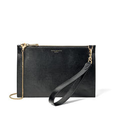 Soho Bag in Black Silk Lizard