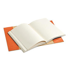 A5 Refillable Leather Journal in Deep Shine Marmalade Small Croc