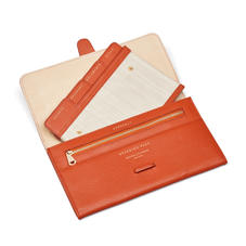 Travel Wallet with Removable Inserts in Marmalade Pebble