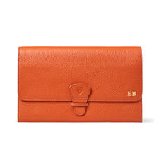 Travel Wallet with Removable Inserts in Marmalade Pebble