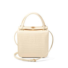 Gigi Bag in Deep Shine Ivory Small Croc