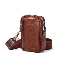 Reporter North South Bag in Tobacco Pebble