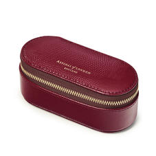 Handbag Tidy All in Bordeaux Silk Lizard