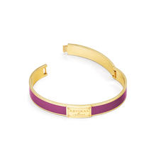 Enamel Bracelet in Hibiscus