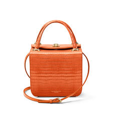 Gigi Bag in Deep Shine Marmalade Small Croc