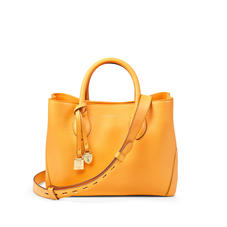 Midi London Tote in Mandarin Pebble