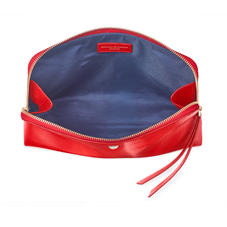 Large Essential Cosmetic Case in Scarlet Silk Lizard