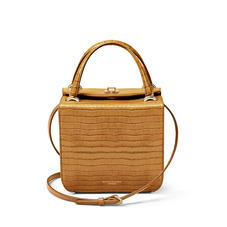 Gigi Bag in Deep Shine Vintage Tan Small Croc