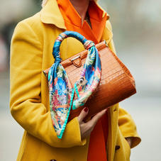 Small Florence Frame Bag in Deep Shine Vintage Tan Small Croc
