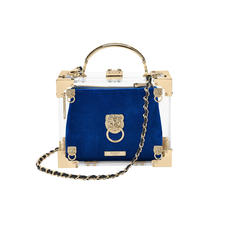 Trunk Pouch in Royal Blue Velvet