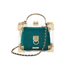Trunk Pouch in Aqua Velvet