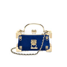 Trinket Pouch in Royal Blue Velvet