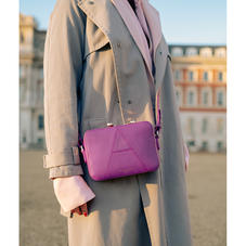 Camera ‘A’ Bag in Hibiscus Pebble