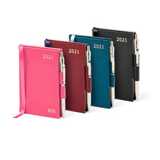 Personalised 2021 slim diary with pen