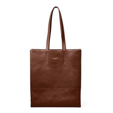 Sustainable Origami Tote in Chestnut Pebble
