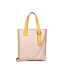 Small Editor’s ‘A’ Tote in Shell Pink, Bloomsbury, Soft Taupe & Mandarin Pebble