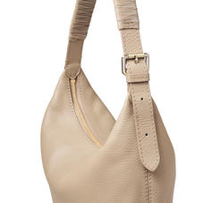 Alice Hobo in Soft Taupe Pebble