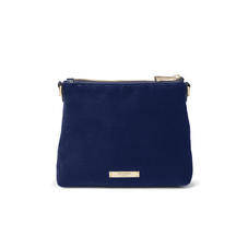Trunk Clutch Internal Pouch in Navy Velvet