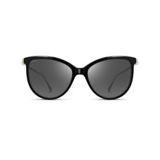Ladies’ Mayfair Sunglasses in Black Acetate & Gold Metal
