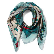 Robin Silk Scarf in Teal