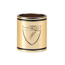 Aspinal Shield Scarf Ring in Gold