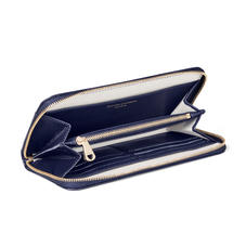 Continental Purse in Midnight Blue Silk Lizard