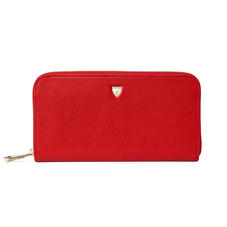 Continental Purse in Scarlet Saffiano