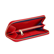 Continental Purse in Scarlet Saffiano