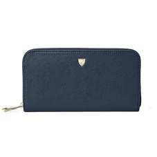Continental Purse in Navy Saffiano