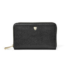 Midi Continental Purse in Black Saffiano