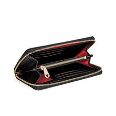 Midi Continental Purse in Black Saffiano