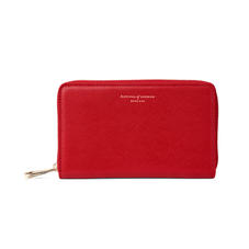Midi Continental Purse in Scarlet Saffiano
