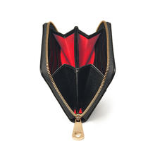 Slim Mini Continental Purse in Black Saffiano