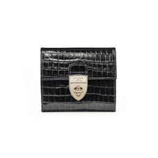 Small Mayfair Purse in Deep Shine Black Small Croc