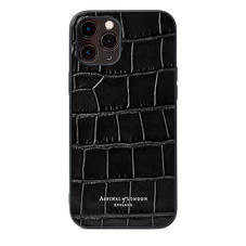 iPhone 12 Pro Max Case in Black Croc