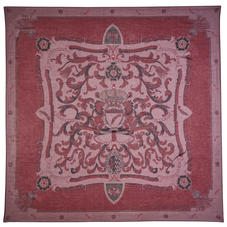 Signature Shield Cashmere Blend Scarf in Burgundy