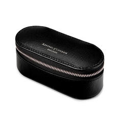 Handbag Tidy All in Black Silk Lizard