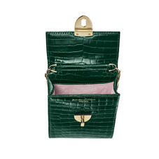Mayfair Phone Case in Evergreen Patent Croc