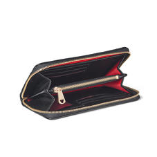 Midi Continental Purse in Black Saffiano